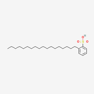 molecular formula C24H42O3S B13783344 Octadecylbenzenesulphonic acid CAS No. 79840-55-4