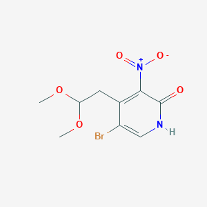 5-Bromo-4-(2,2-dimethoxy)ethyl-2-hydroxy-3-nitropyridine