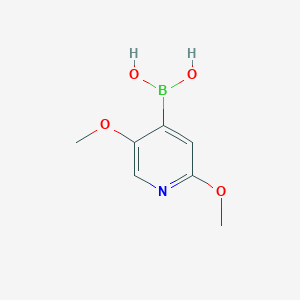 molecular formula C7H10BNO4 B1378343 2,5-二甲氧基吡啶-4-硼酸 CAS No. 1630193-77-9