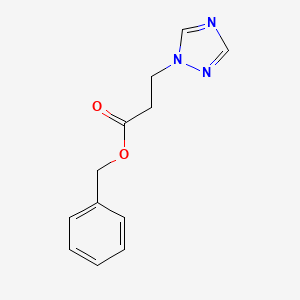 molecular formula C12H13N3O2 B1378349 苯甲基3-(1,2,4-三唑-1-基)丙酸酯 CAS No. 1393441-72-9