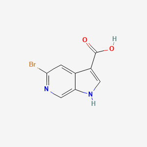 molecular formula C8H5BrN2O2 B1378351 5-Bromo-1H-pyrrolo[2,3-c]pyridine-3-carboxylic acid CAS No. 1427504-89-9