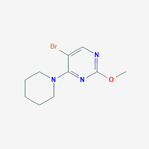 molecular formula C10H14BrN3O B1378356 5-Bromo-2-methoxy-4-piperidinopyrimidine CAS No. 1393442-31-3