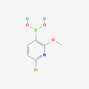 molecular formula C6H7BBrNO3 B1378358 6-Bromo-2-methoxypyridin-3-ylboronic acid CAS No. 1242314-44-8