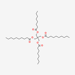 molecular formula C41H76O8 B13783582 Pentaerythritol dioctanoate didecanoate CAS No. 68479-72-1