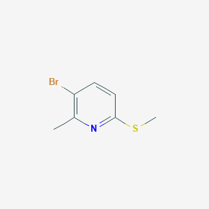 molecular formula C7H8BrNS B1378359 5-Bromo-6-methyl-2-methylthiopyridine CAS No. 1289058-21-4