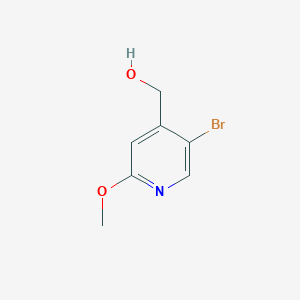 molecular formula C7H8BrNO2 B1378360 5-Bromo-2-methoxypyridine-4-methanol CAS No. 1227589-24-3