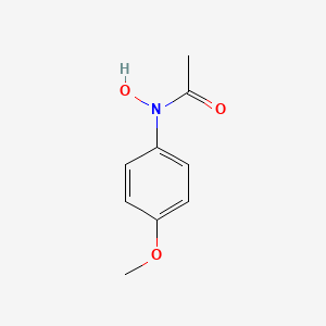 molecular formula C9H11NO3 B13783681 Acetamide, N-hydroxy-N-(4-methoxyphenyl)- CAS No. 66682-84-6