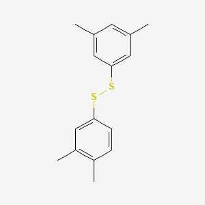 molecular formula C16H18S2 B13783730 Disulfide, 3,4-dimethylphenyl 3,5-dimethylphenyl CAS No. 65104-35-0