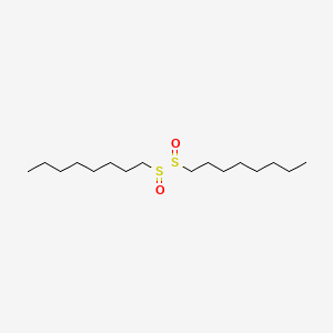 molecular formula C16H34O2S2 B13783734 Disulfoxide, dioctyl CAS No. 63450-71-5