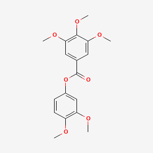 molecular formula C18H20O7 B13783745 3,4-Dimethoxyphenyl 3,4,5-trimethoxybenzoate 