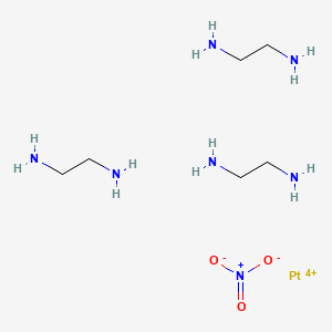 molecular formula C6H24N7O3Pt+3 B13783763 Tris(ethylenediamine-N,N')platinum tetranitrate CAS No. 68133-89-1