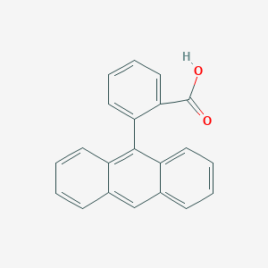 molecular formula C21H14O2 B13783764 2-Anthracen-9-ylbenzoic acid 