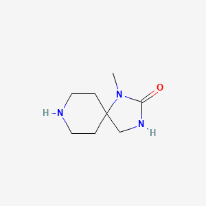 molecular formula C8H15N3O B1378377 1-Methyl-1,3,8-triazaspiro[4.5]decan-2-one CAS No. 1368527-91-6