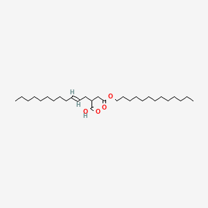 molecular formula C29H54O4 B13783814 Tridecyl hydrogen 2-dodecenylsuccinate CAS No. 85081-53-4