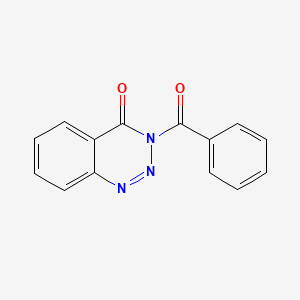 molecular formula C14H9N3O2 B13783831 3-Benzoyl-1,2,3-benzotriazin-4(3H)-one CAS No. 27820-28-6