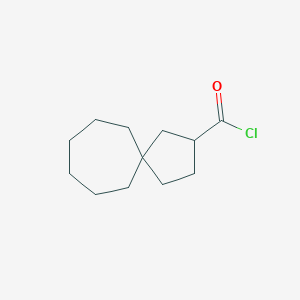 molecular formula C12H19ClO B13783847 Spiro[4.6]undecane-2-carbonyl chloride CAS No. 95070-39-6