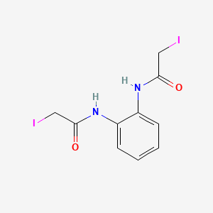 molecular formula C10H10I2N2O2 B13783849 Acetamide, N,N'-1,2-phenylenebis(2-iodo- CAS No. 64381-85-7