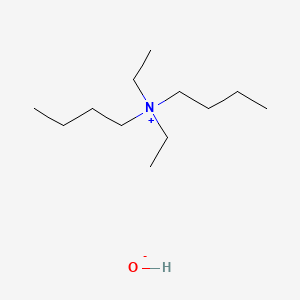 molecular formula C12H29NO B13783870 dibutyl(diethyl)azanium;hydroxide CAS No. 63957-49-3