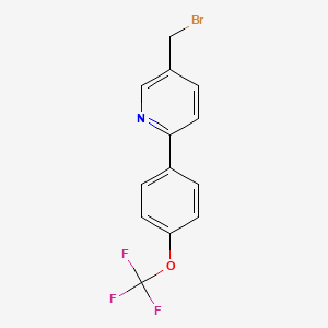 5-(Bromomethyl)-2-(4-trifluoromethoxyphenyl)pyridine
