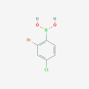molecular formula C6H5BBrClO2 B1378391 2-溴-4-氯苯硼酸 CAS No. 1451393-45-5