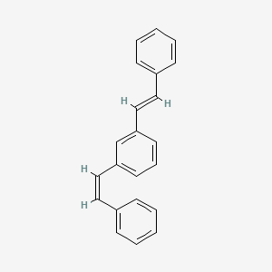 molecular formula C22H18 B13783916 1-[(E)-Styryl]-3-[(Z)-styryl]benzene 