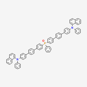 molecular formula C74H53N2OP B13783919 N-[4-[4-[4-[[4-[4-[4-(N-naphthalen-1-ylanilino)phenyl]phenyl]phenyl]-phenylphosphoryl]phenyl]phenyl]phenyl]-N-phenylnaphthalen-1-amine 