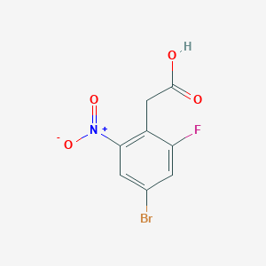 (4-Bromo-2-fluoro-6-nitrophenyl)acetic acid