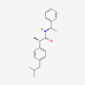 molecular formula C21H27NO B13783945 (2SR)-2-(4-Isobutylphenyl)-N-((SR)-1-phenylethyl)propanamide 