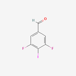 molecular formula C7H3F2IO B1378396 3,5-Difluoro-4-iodobenzaldehyde CAS No. 357166-64-4