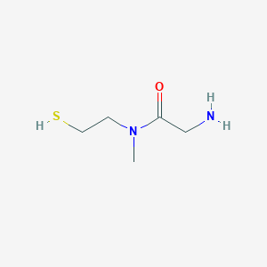 molecular formula C5H12N2OS B13783968 Acetamide,2-amino-N-(2-mercaptoethyl)-N-methyl- 
