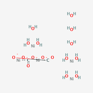 molecular formula C2H20Ni5O16 B13783984 Nickel(ii)carbonate basic tetrahydrate 