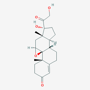 molecular formula C21H28O5 B137840 9beta,11beta-Epoxy-17,21-dihydroxypregn-4-ene-3,20-dione CAS No. 10072-97-6
