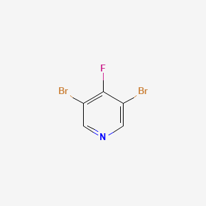 molecular formula C5H2Br2FN B1378402 3,5-Dibromo-4-fluoropyridine CAS No. 1214384-54-9