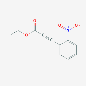 molecular formula C11H9NO4 B13784029 Ethyl 3-(2-nitrophenyl)prop-2-ynoate CAS No. 28048-29-5