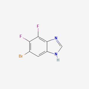 molecular formula C7H3BrF2N2 B1378403 6-Bromo-4,5-difluorobenzimidiazole CAS No. 1375068-79-3