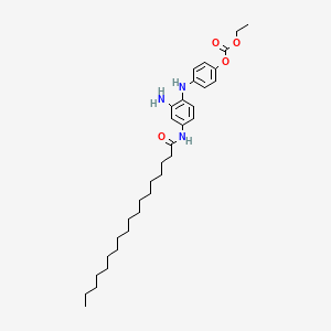 molecular formula C33H51N3O4 B13784046 Carbonic acid, 4-[[2-amino-4-[(1-oxooctadecyl)amino]phenyl]amino]phenyl ethyl ester CAS No. 69847-37-6
