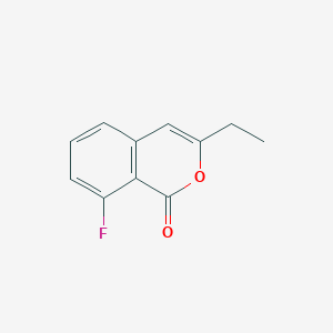 molecular formula C11H9FO2 B13784052 3-Ethyl-8-fluoro-isochromen-1-one CAS No. 864814-72-2