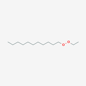 molecular formula C13H28O2 B13784069 1-Ethylperoxyundecane 