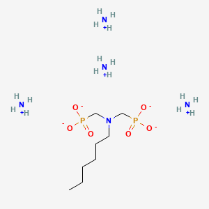 molecular formula C8H33N5O6P2 B13784077 Tetraammonium ((hexylimino)bis(methylene))bisphosphonate CAS No. 94202-05-8