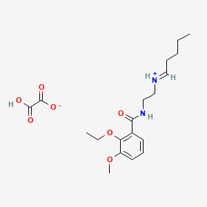molecular formula C19H28N2O7 B13784082 N-(2-Pentylideneaminoethyl)-2-ethoxy-3-methoxybenzamide oxalate CAS No. 63906-78-5