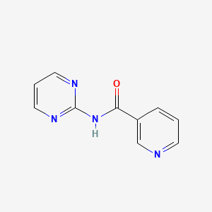 molecular formula C10H8N4O B13784133 N-pyrimidin-2-ylpyridine-3-carboxamide 
