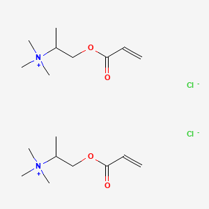 molecular formula C18H36Cl2N2O4 B13784143 Trimethyl-1-methyl-2-((oxoallyl)oxy)ethylammonium chloride CAS No. 93919-28-9