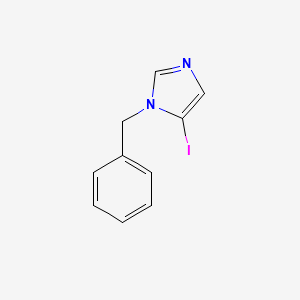 molecular formula C10H9IN2 B1378416 1-苄基-5-碘咪唑 CAS No. 941286-76-6