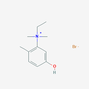 molecular formula C11H18BrNO B13784172 Dimethylethyl(5-hydroxy-o-tolyl)ammonium bromide CAS No. 66941-40-0