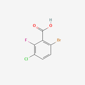 molecular formula C7H3BrClFO2 B1378418 6-Bromo-3-chloro-2-fluorobenzoic acid CAS No. 1428234-67-6