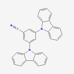 molecular formula C31H19N3 B13784188 3,5-Di(9H-carbazol-9-yl)benzonitrile 