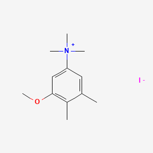 molecular formula C12H20INO B13784192 (3,4-Dimethyl-5-methoxyphenyl)trimethylammonium iodide CAS No. 63977-54-8