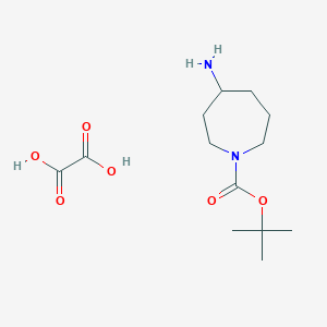 molecular formula C13H24N2O6 B1378422 4-Amino-azepane-1-carboxylic acid tert-butyl ester oxalate CAS No. 1187927-32-7