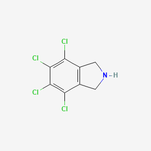 molecular formula C8H5Cl4N B13784225 4,5,6,7-tetrachloro-2,3-dihydro-1H-isoindole 