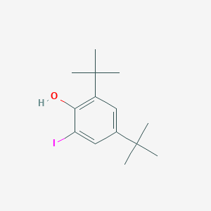 molecular formula C14H21IO B13784239 Phenol, 2,4-bis(1,1-dimethylethyl)-6-iodo- CAS No. 89209-02-9